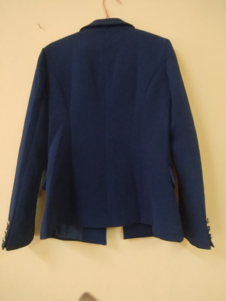 VESTE  DE FEMME BLEUE BOUTONS DORES